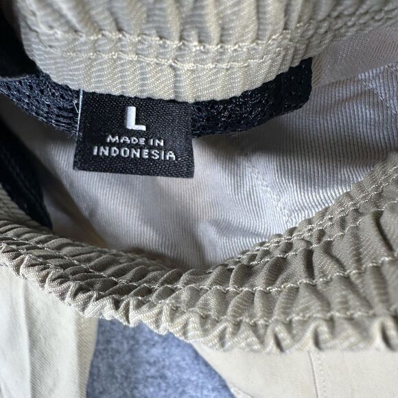 Hurley x Nike Pants Mens Large Tan Jogger Nike Dri-Fit Nylon Elastic Waist Cuffs - Picture 5 of 13